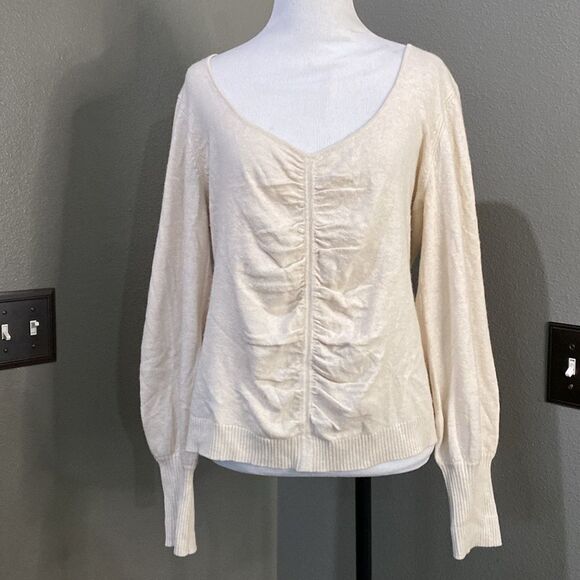 Bailey 44 Natalia Sweater Cream Heather Cashmere blend - Picture 1 of 11